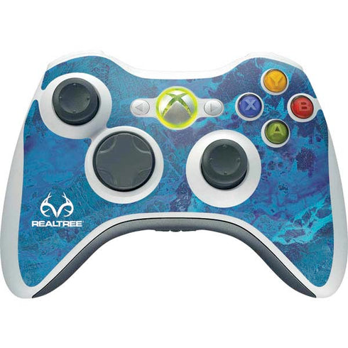 RealTree WAV3 Blue Camo Xbox 360 Wireless Controller Skin