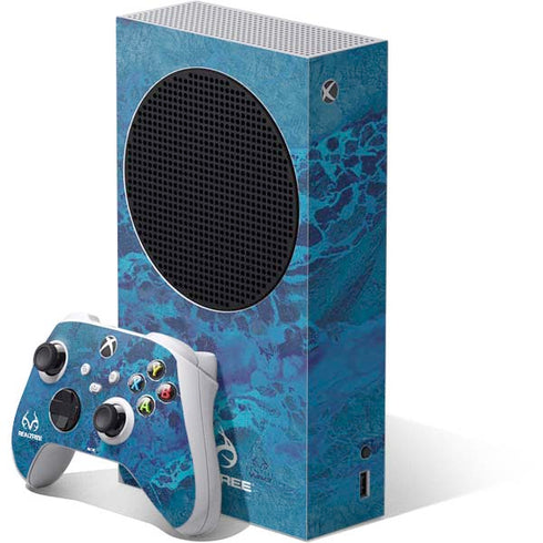 RealTree WAV3 Blue Camo Xbox Series S Bundle Skin