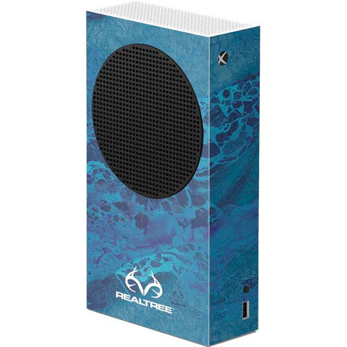 RealTree WAV3 Blue Camo Xbox Series S Console Skin