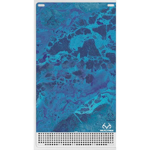 RealTree WAV3 Blue Camo Xbox Series S Console Skin