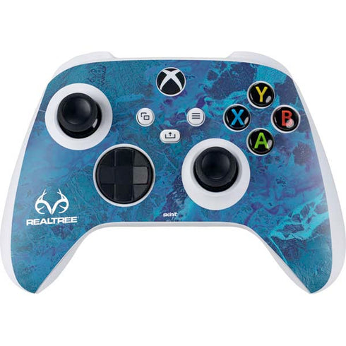 RealTree WAV3 Blue Camo Xbox Series S Controller Skin