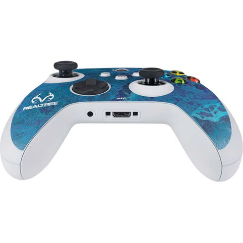 RealTree WAV3 Blue Camo Xbox Series S Controller Skin
