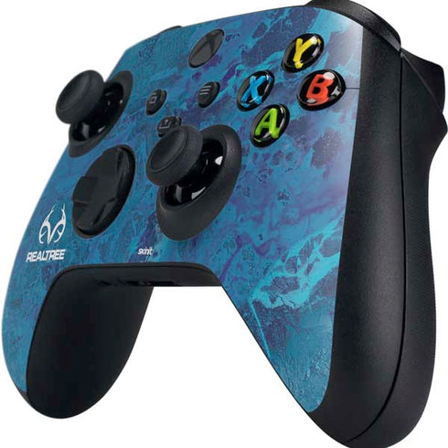 RealTree WAV3 Blue Camo Xbox Series X Controller Skin
