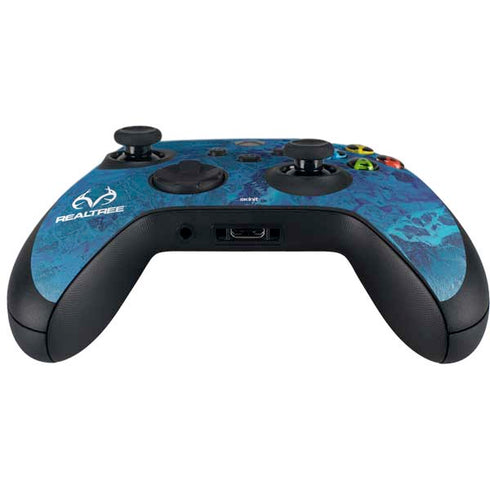 RealTree WAV3 Blue Camo Xbox Series X Controller Skin