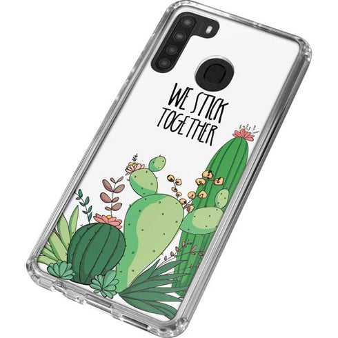 We Stick Together Galaxy A21 Clear Case