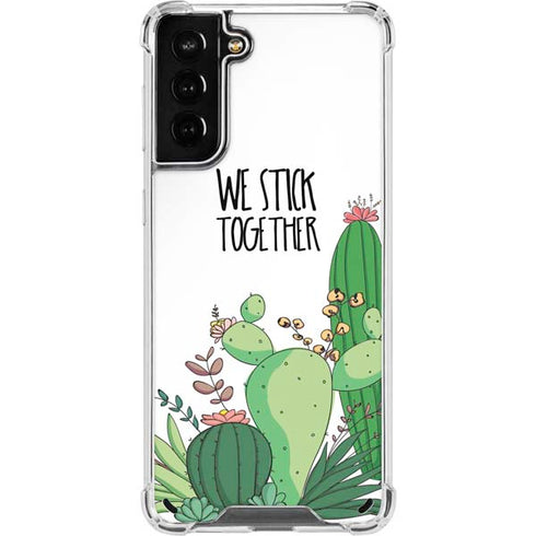 We Stick Together Galaxy S21 Plus 5G Clear Case