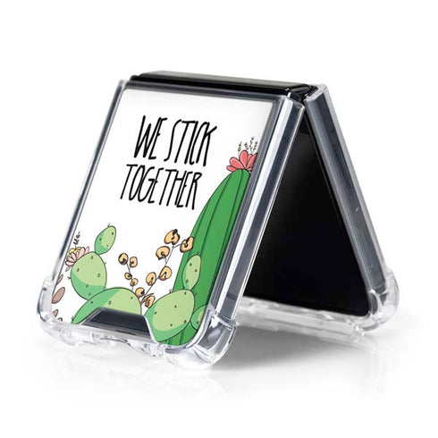 We Stick Together Galaxy Z Flip5 5G Clear Case