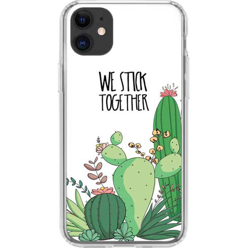 We Stick Together iPhone 11 Clear Case