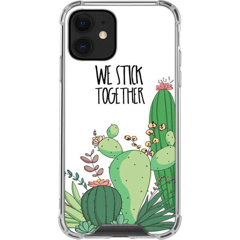 We Stick Together iPhone 12 Clear Case