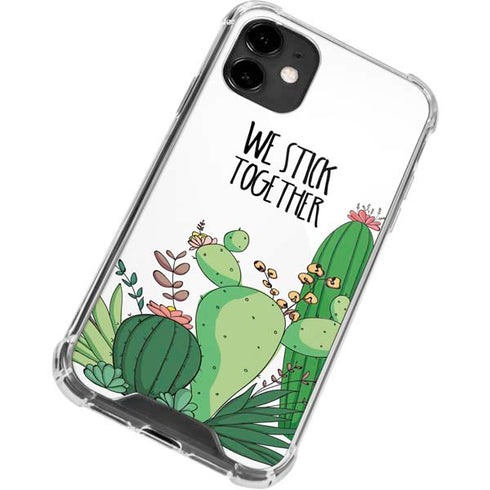 We Stick Together iPhone 12 Clear Case