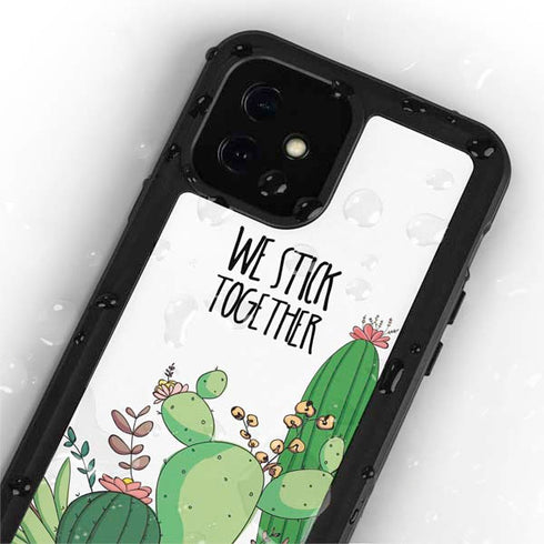 We Stick Together iPhone 12 Mini Waterproof Case
