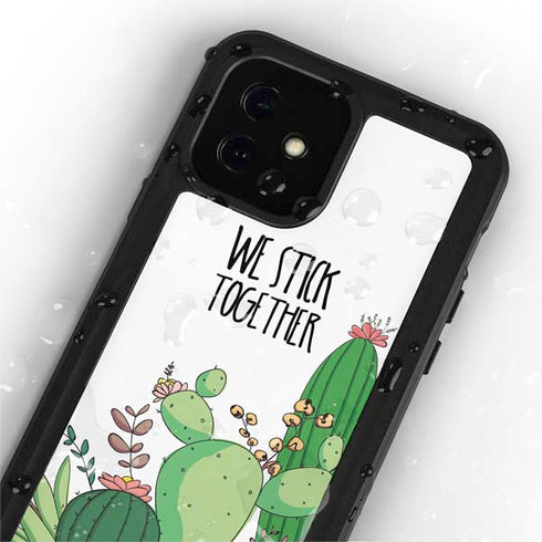 We Stick Together iPhone 12 Waterproof Case