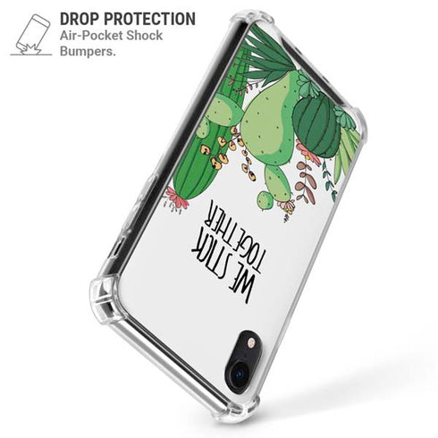 We Stick Together iPhone XR Clear Case