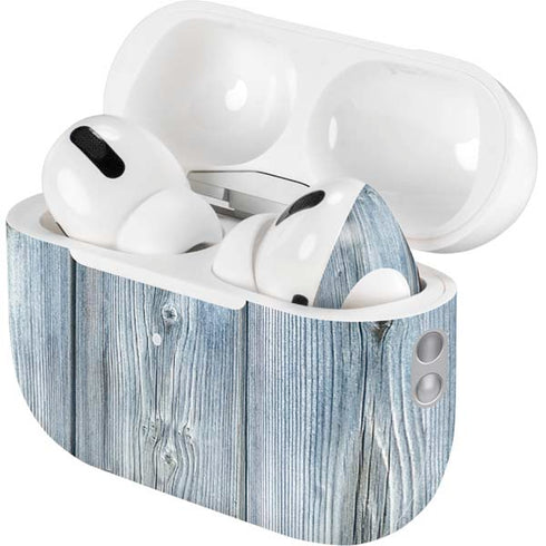 Weathered Blue Wood AirPods Pro 2nd Gen Skin
