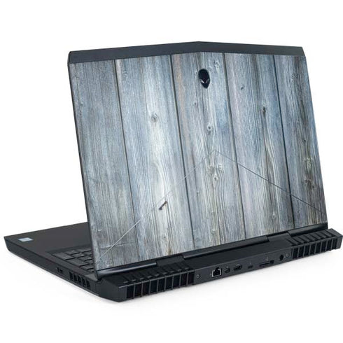 Weathered Blue Wood Dell Alienware Skin