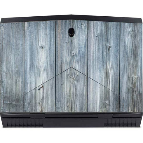 Weathered Blue Wood Dell Alienware Skin