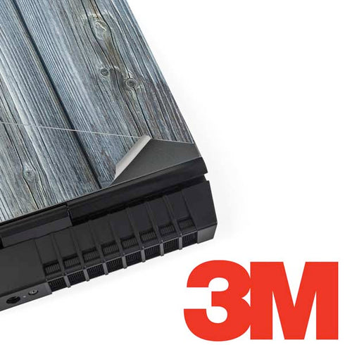 Weathered Blue Wood Dell Alienware Skin