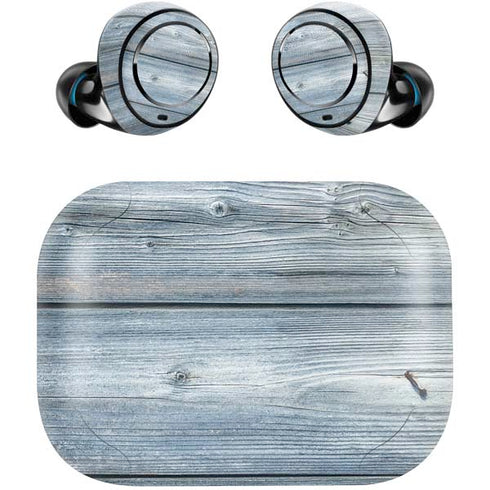 Weathered Blue Wood Amazon Echo Buds Skin