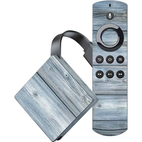 Weathered Blue Wood Amazon Fire TV Skin