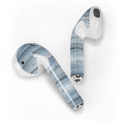 Weathered Blue Wood Apple AirPods 2 Skin