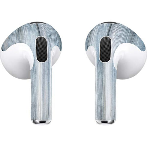 Weathered Blue Wood Apple AirPods (3rd Gen 2021) Skin