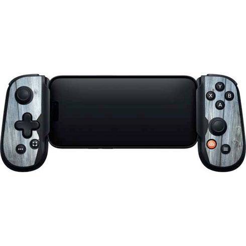 Weathered Blue Wood Backbone One for iPhone Game Controller Skin