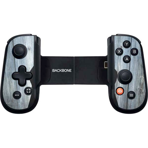 Weathered Blue Wood Backbone One for iPhone Game Controller Skin