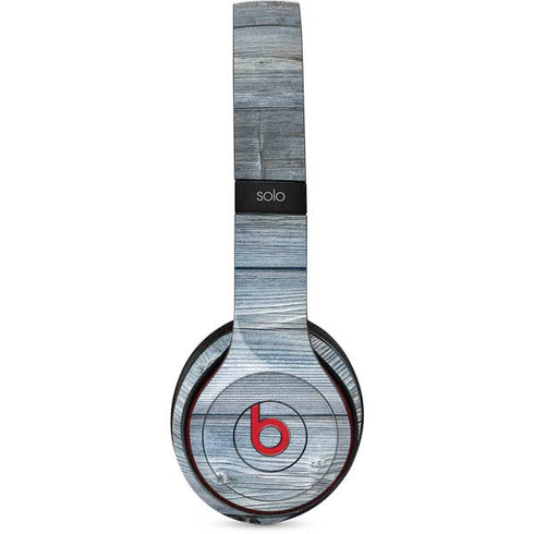 Weathered Blue Wood Beats Solo 2 Wireless Skin