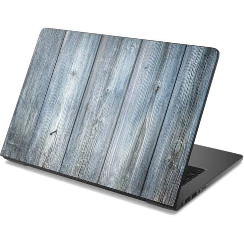 Weathered Blue Wood Dell Chromebook Skin