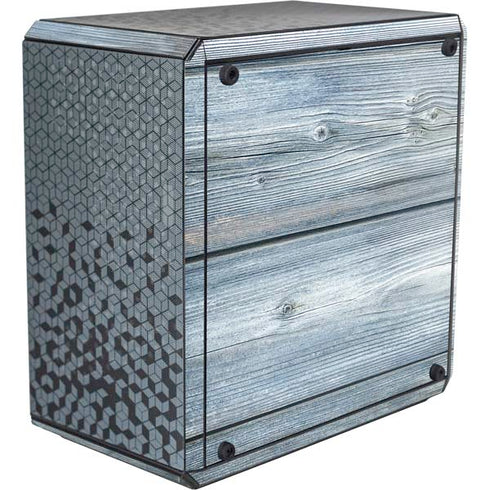 Weathered Blue Wood Cooler Master MasterBox Q300L Mini Tower Skin