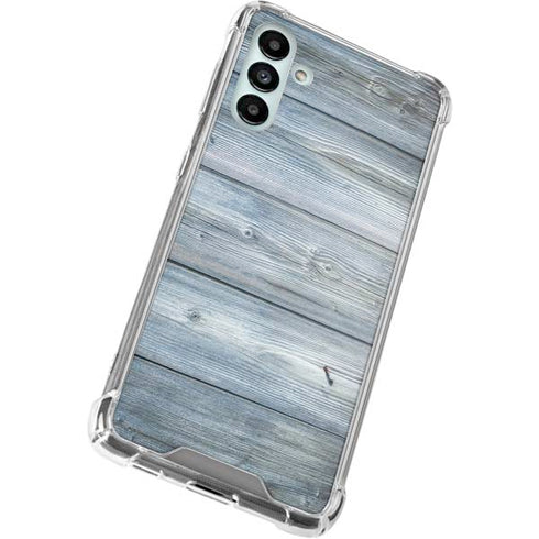 Weathered Blue Wood Galaxy A13 5G Clear Case