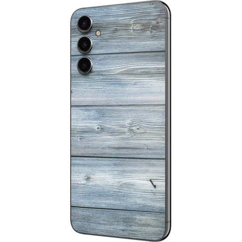 Weathered Blue Wood Galaxy A14 5G Skin