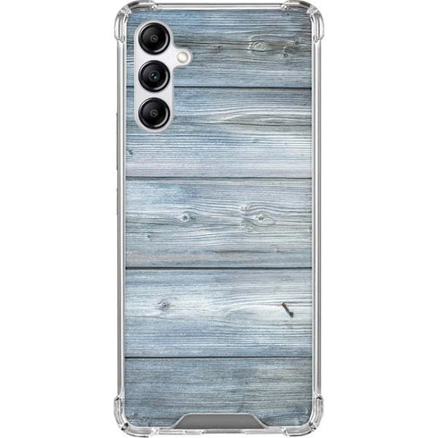 Weathered Blue Wood Galaxy A15 5G Clear Case