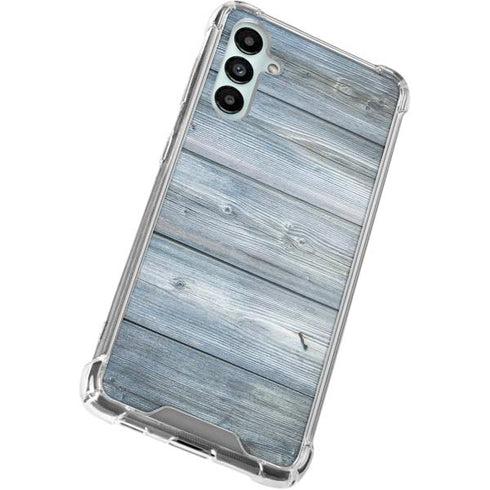 Weathered Blue Wood Galaxy A15 5G Clear Case