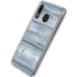 Weathered Blue Wood Galaxy A20 Clear Case