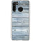 Weathered Blue Wood Galaxy A21 Clear Case
