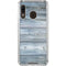 Weathered Blue Wood Galaxy A30 Clear Case