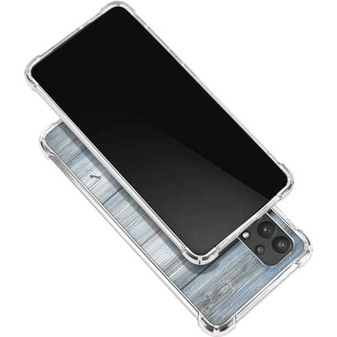 Weathered Blue Wood Galaxy A32 5G Clear Case