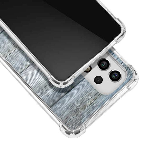 Weathered Blue Wood Galaxy A53 5G Clear Case