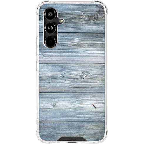 Weathered Blue Wood Galaxy A54 5G Clear Case