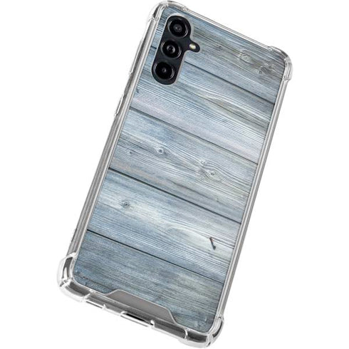 Weathered Blue Wood Galaxy A54 5G Clear Case