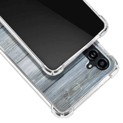 Weathered Blue Wood Galaxy A54 5G Clear Case