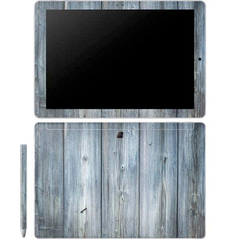 Weathered Blue Wood Galaxy Book 12in Skin