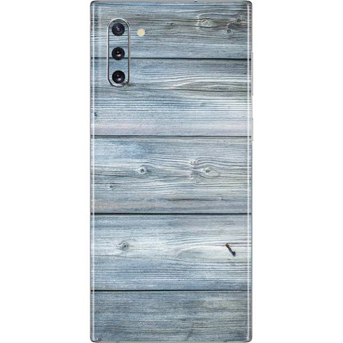 Weathered Blue Wood Galaxy Note 10 Skin