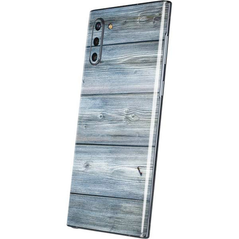 Weathered Blue Wood Galaxy Note 10 Skin