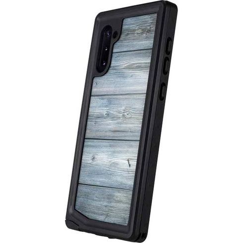 Weathered Blue Wood Galaxy Note 10 Waterproof Case