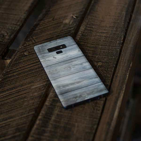 Weathered Blue Wood Galaxy Note 9 Skin