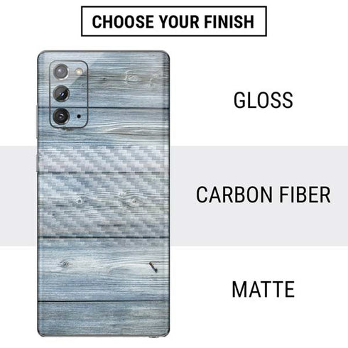 Weathered Blue Wood Galaxy Note20 5G Skin