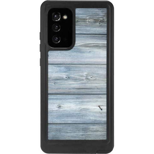 Weathered Blue Wood Galaxy Note20 5G Waterproof Case