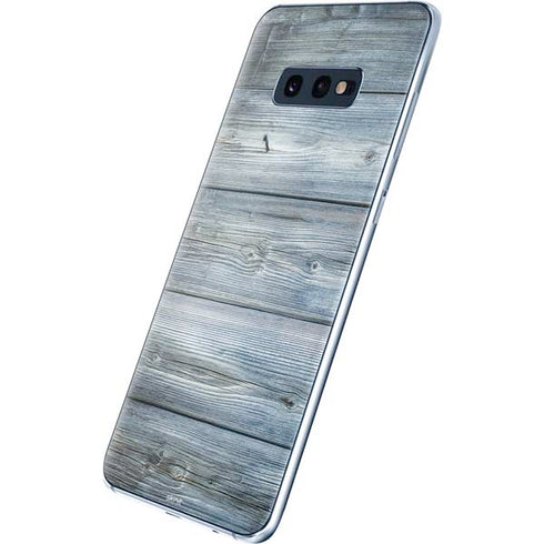 Weathered Blue Wood Galaxy S10e Skin